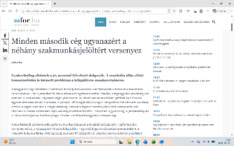 A fizikai munkavállalók toborzásának kihívásai Magyarországon