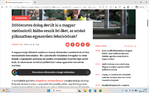 Döbbenetes dolog derült ki a magyar melósokról: hiába veszik fel őket, az utolsó pillanatban egyszerűen felszívódnak?